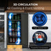 15″ Built-in 2.9 cu. ft. Beer Keg Froster Beverage Refrigerator with Digital Controls - Whynter BEF-286SB - Whynter - Wine Fridge Pros