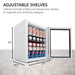 90 Can Freestanding Beverage Refrigerator Cooler With Lock Stainless Steel - Whynter BR-091WS - Whynter - Wine Fridge Pros