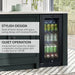 80 Can Capacity Built-in Black Glass 3.0 cu ft. Beverage Refrigerator - Whynter BBR-801BG - Whynter - Wine Fridge Pros