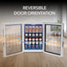 17″ 98-Can Freestanding Beverage Refrigerator Cooler with Lock – Stainless Steel - Whynter BR-091WS - Whynter - Wine Fridge Pros