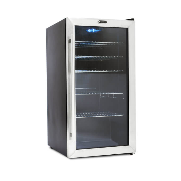 120 Can Freestanding Beverage Refrigerator cooler Stainless Steel - Whynter BR-130SB - Whynter - Wine Fridge Pros
