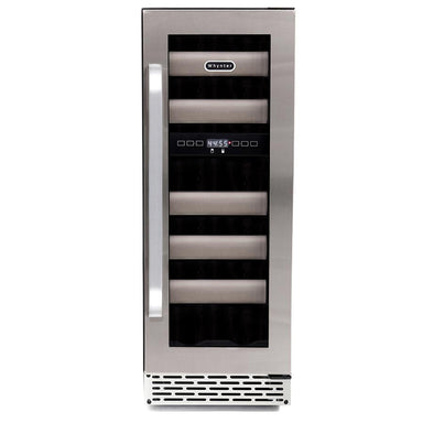 Elite 17 Bottles Seamless Stainless Steel Door Dual Zone Built-in Wine Refrigerator - Whynter BWR-171DS - Whynter - Wine Fridge Pros