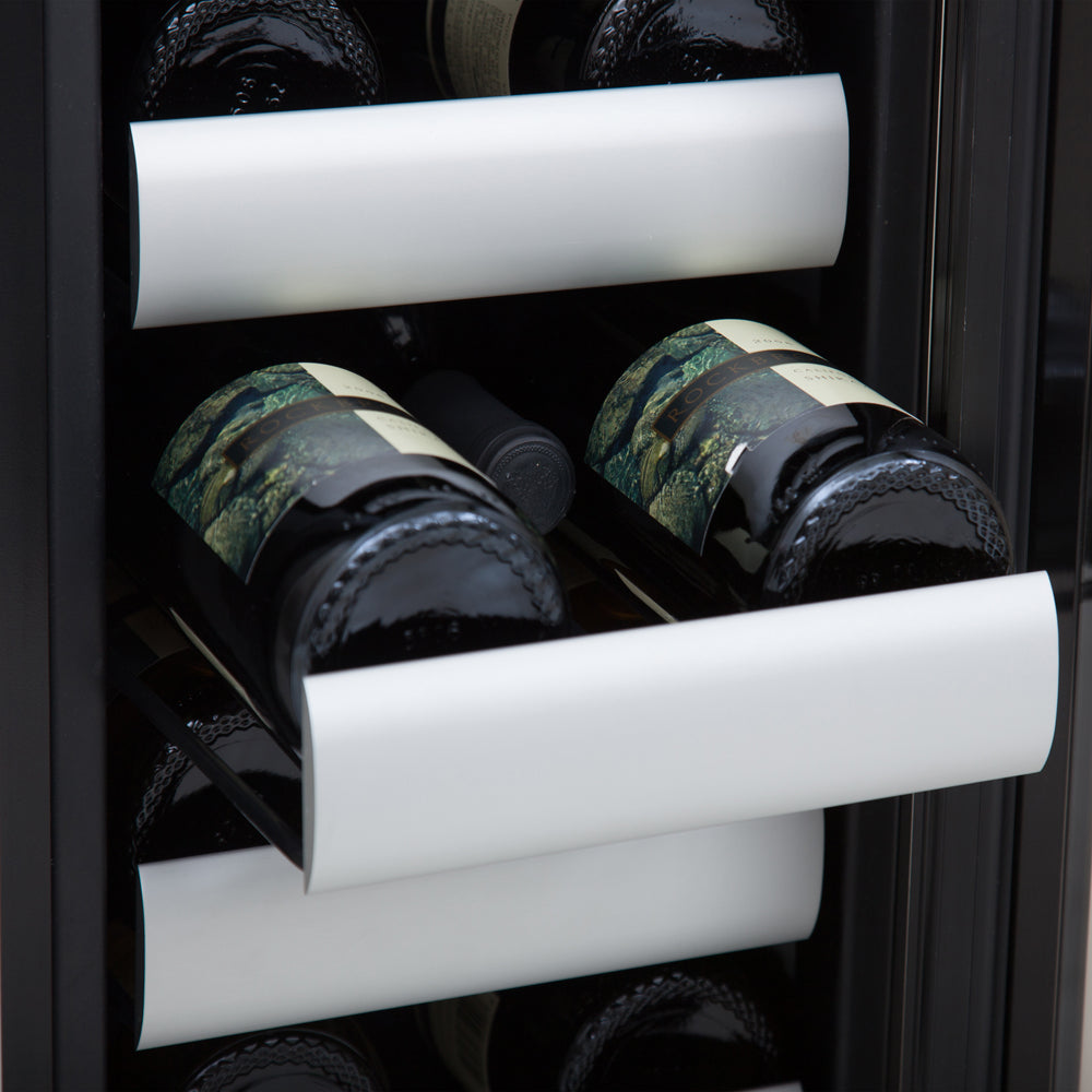 Elite 40 Bottle Seamless Stainless Steel Door Dual Zone Built-in Wine Refrigerator - Whynter BWR-401DS - Whynter - Wine Fridge Pros