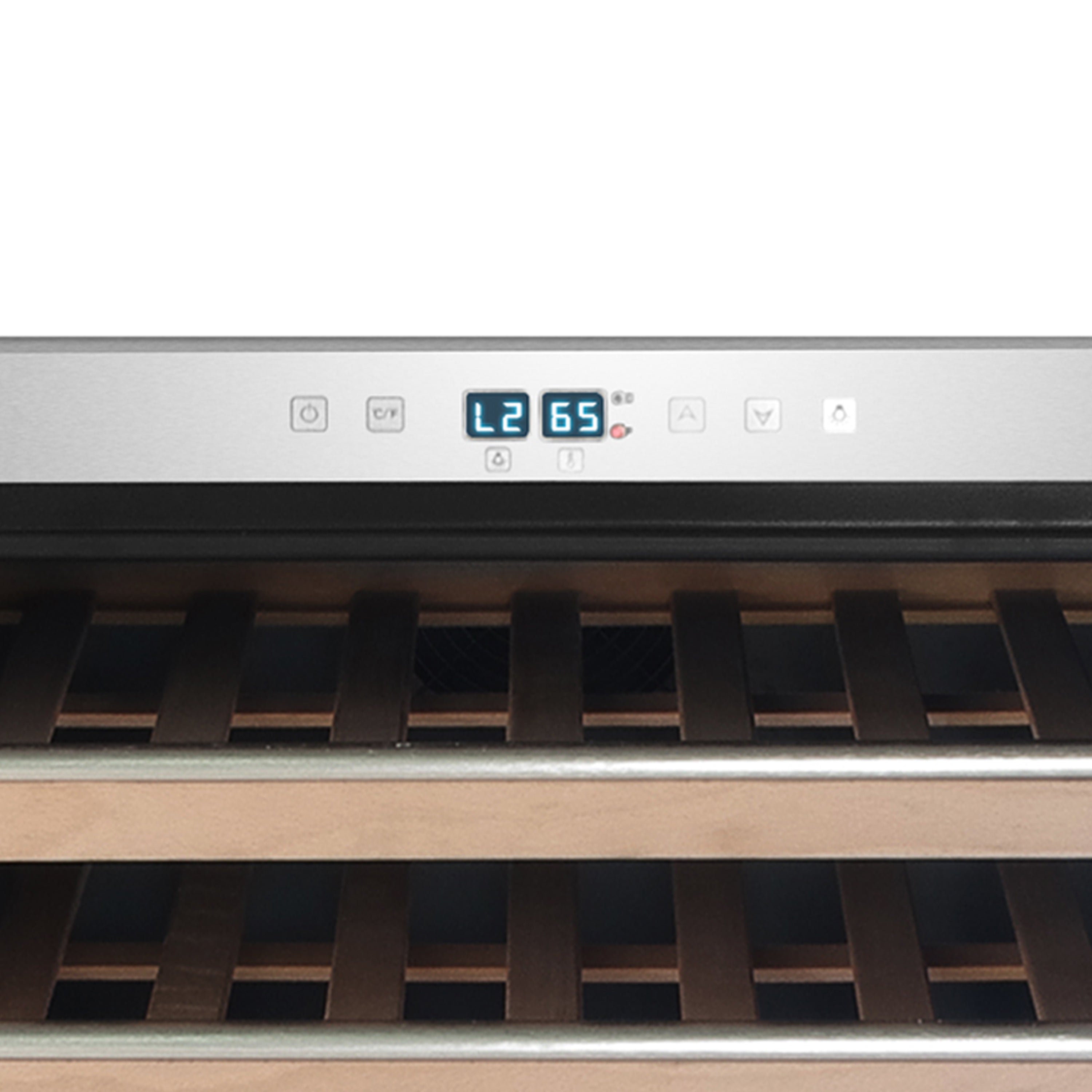 Elite Spectrum Lightshow 54 Bottle Stainless Steel 24" Built-in Wine Refrigerator with Touch Controls and Lock - Whynter BWR-545XS - Whynter - Wine Fridge Pros