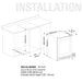 Ultimate Under-Bench Wine & Beverage Refrigerator Combo with Low-E Glass Door - KingsBottle KBU145BW2 - KingsBottle - Wine Fridge Pros