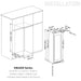 Ultimate Wine & Beverage Upright Refrigerator Combo with Low-E Glass Door - KingsBottle KBU425BW2 - KingsBottle - Wine Fridge Pros