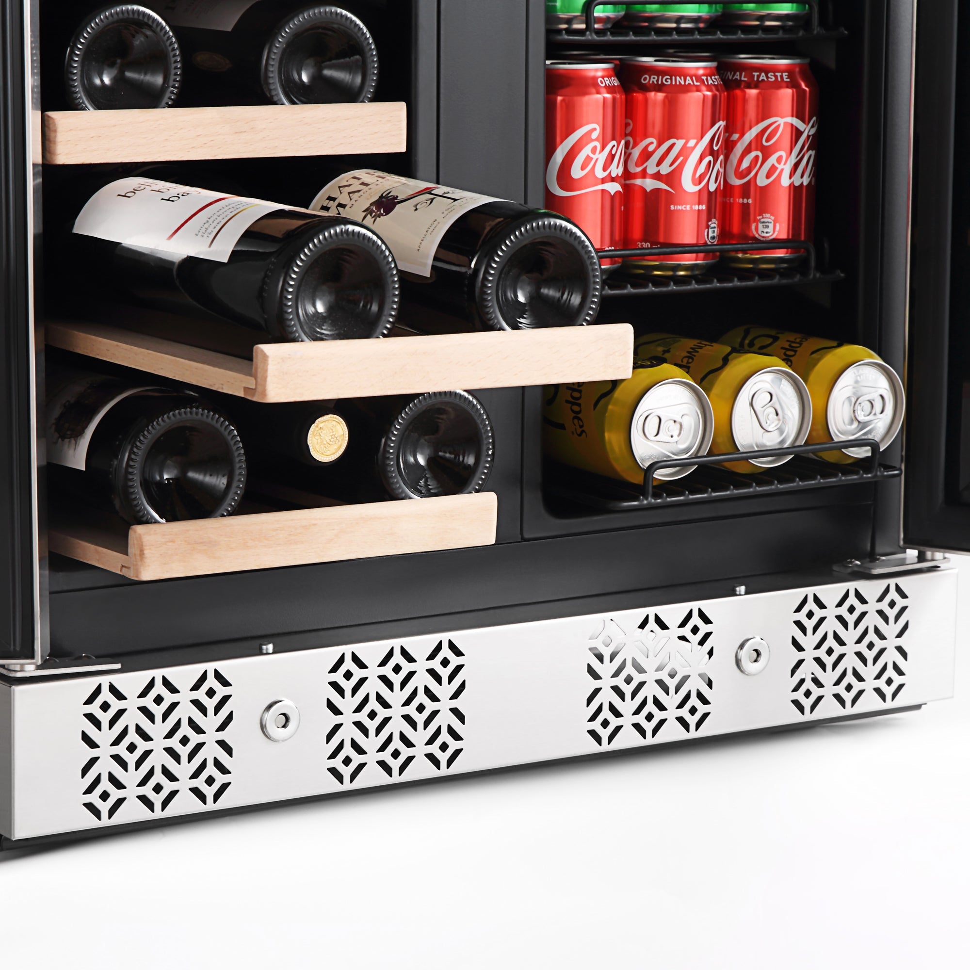 24" Dual Zone Wine and Beer Fridge Beverage Cooler - Empava BR03D - Empava - Wine Fridge Pros