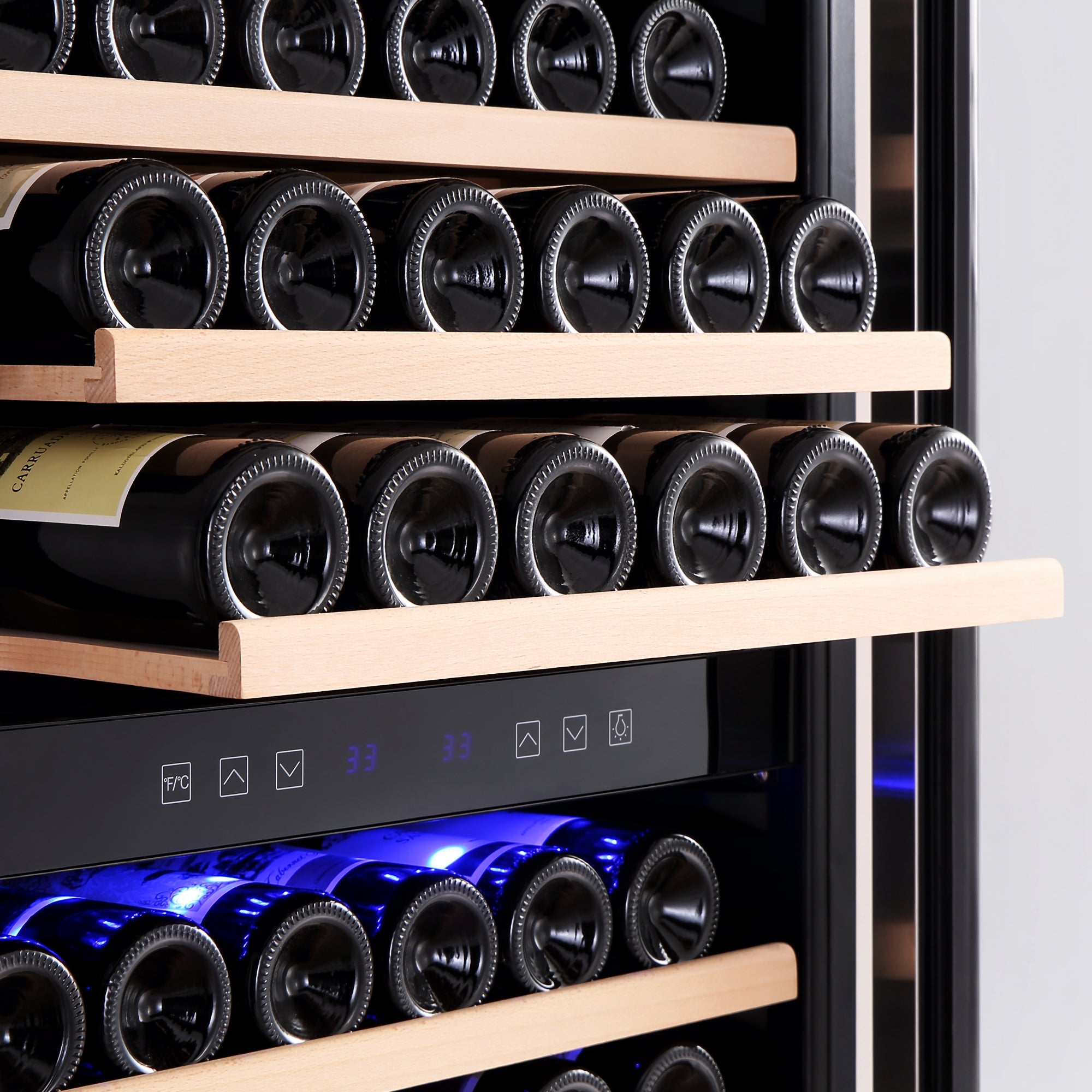 Dual Zone Wine Cooler 160 Bottles 70" Tall Wine Fridge - Empava WC08D - Empava - Wine Fridge Pros