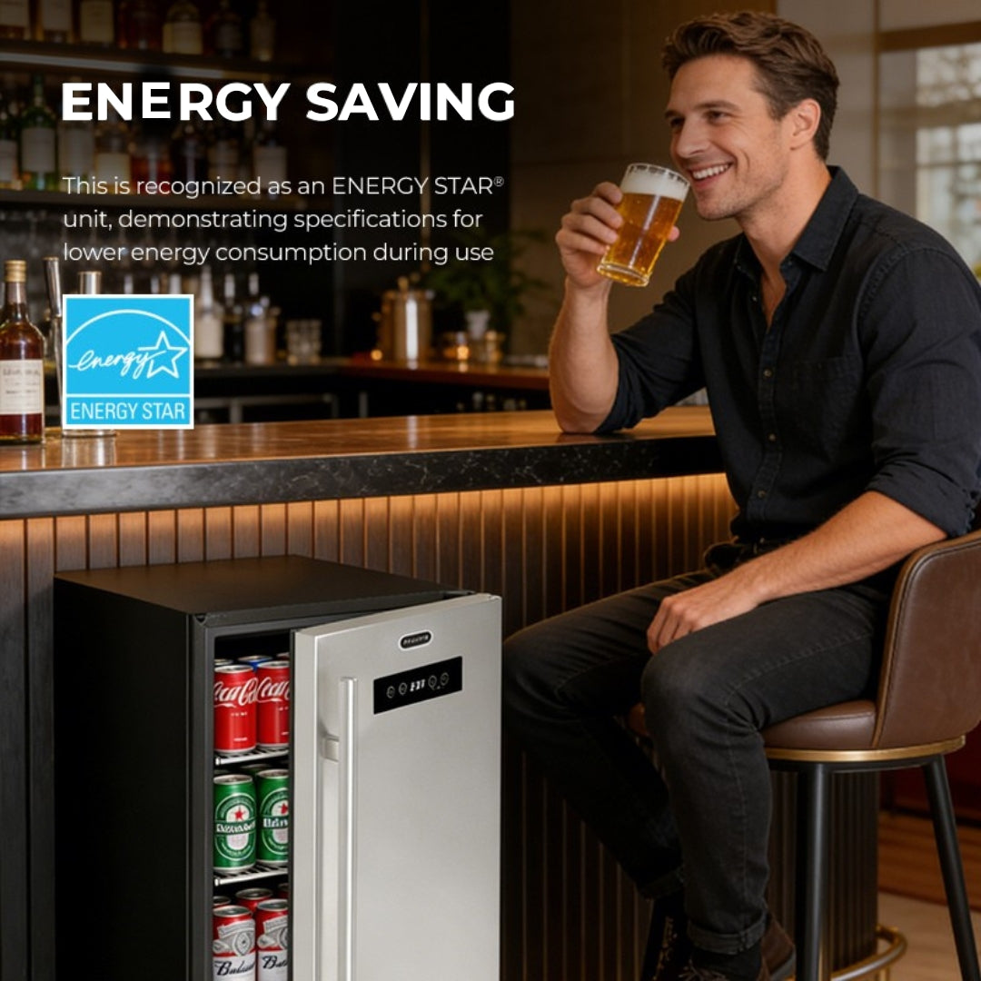 15″ Built-in 2.9 cu. ft. Beer Keg Froster Beverage Refrigerator with Digital Controls - Whynter BEF-286SB - Whynter - Wine Fridge Pros