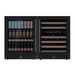 48" Ultimate Under Bench Wine Fridge and Bar Refrigerator Combo - KingsBottle KBU145BW3 - KingsBottle - Wine Fridge Pros