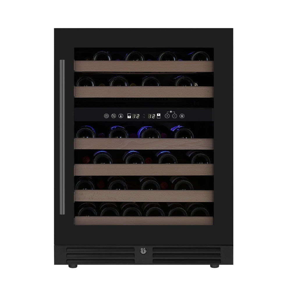 24 Inch Under Counter LOW-E Glass Door Dual Zone Wine Cooler - KingsBottle KBU145DX - KingsBottle - Wine Fridge Pros