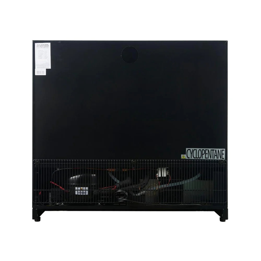 36” Wide Under-Counter Dual Zone Beverage Cooler - KingsBottle KBU190B2 - KingsBottle - Wine Fridge Pros