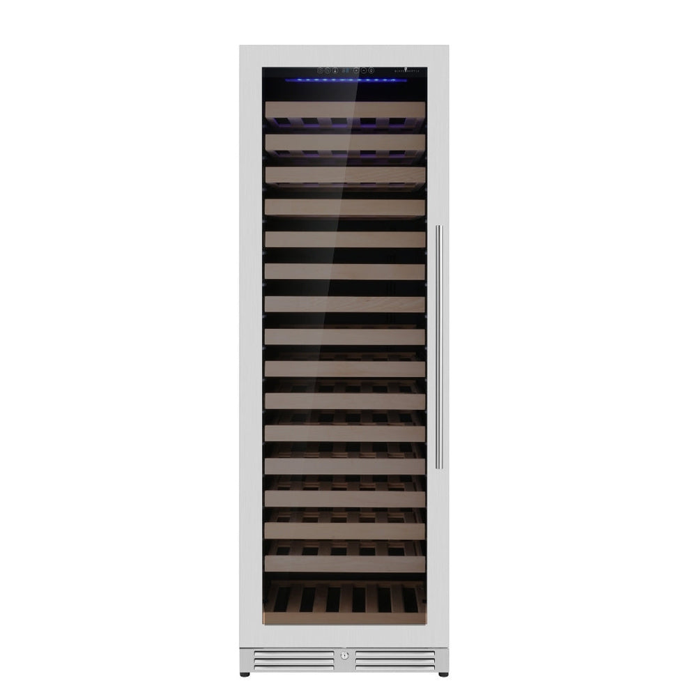 Upright Single Zone Large Wine Cooler With Low-E Glass Door - KingsBottle KBU425WX - KingsBottle - Wine Fridge Pros