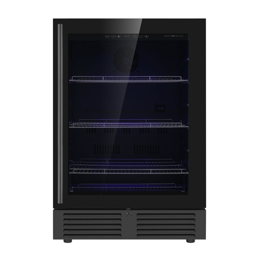 24 Inch Under Counter LOW-E Glass Door Beer Fridge - KingsBottle KBU145BX - KingsBottle - Wine Fridge Pros