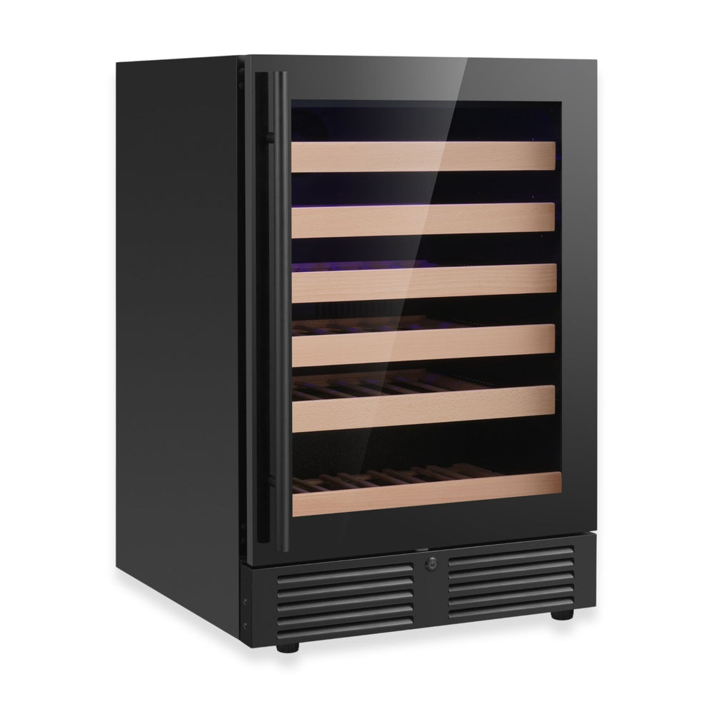 24-Inch Under-Counter Single Zone Wine Cooler with Low-E Glass Door - KingsBottle KBU145WX - KingsBottle - Wine Fridge Pros