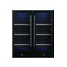 30-inch Wide Undercounter Beverage Fridge with Low-E Glass Door - KingsBottle KBU165B2 - KingsBottle - Wine Fridge Pros