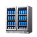 30-inch Wide Undercounter Beverage Fridge with Low-E Glass Door - KingsBottle KBU165B2 - KingsBottle - Wine Fridge Pros