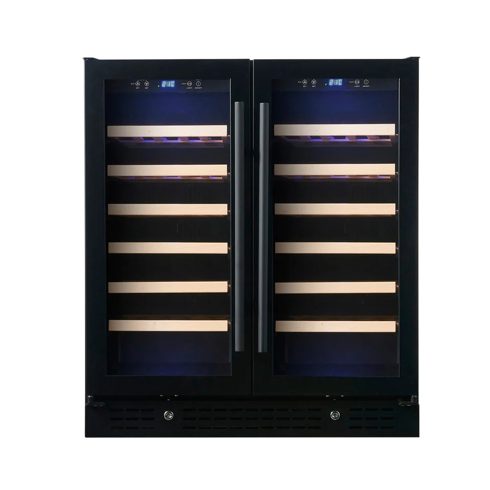 30-inch Dual Zone Wine Cooler with Low-E Glass Door - KingsBottle KBU165W2 - KingsBottle - Wine Fridge Pros
