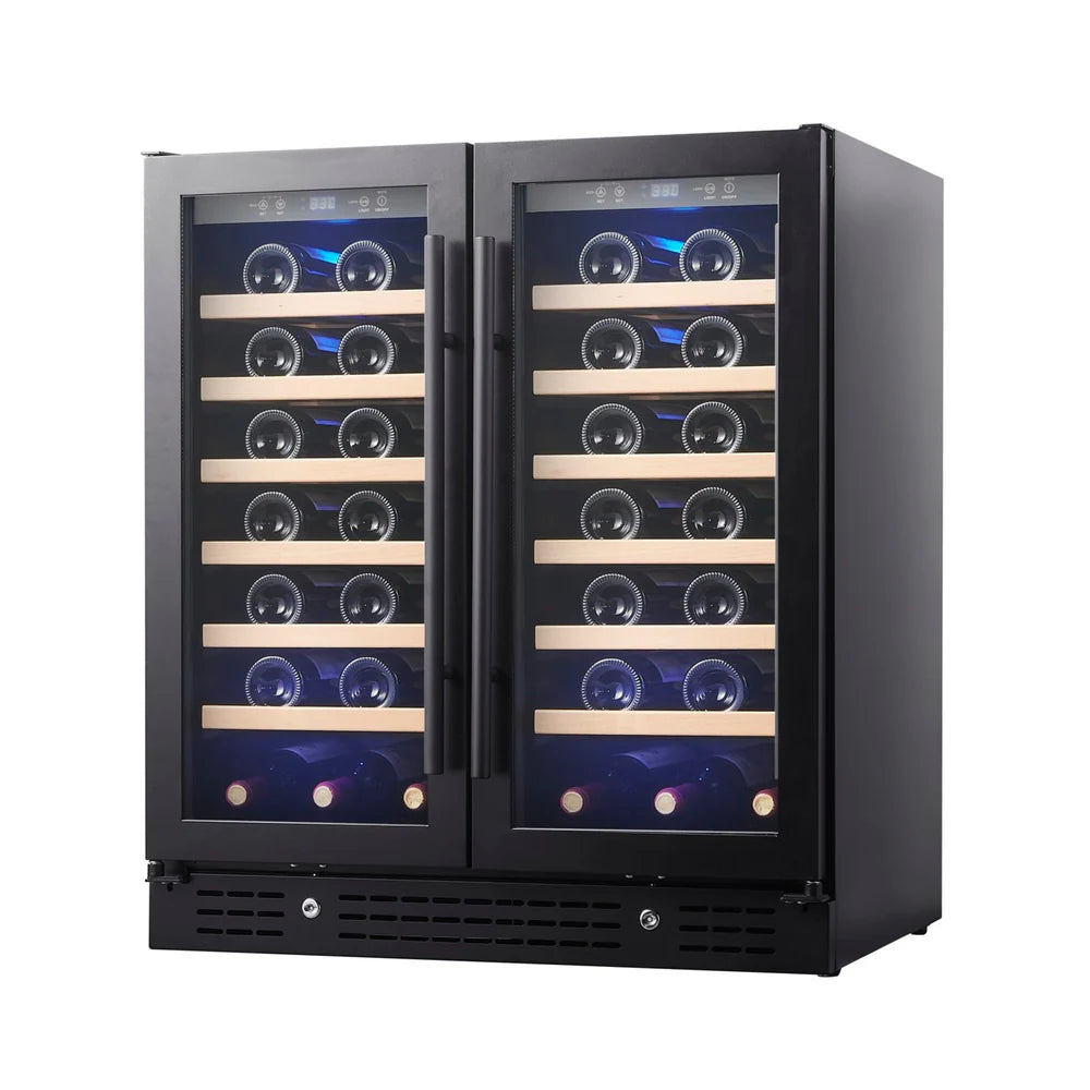 30-inch Dual Zone Wine Cooler with Low-E Glass Door - KingsBottle KBU165W2 - KingsBottle - Wine Fridge Pros