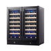 30-inch Dual Zone Wine Cooler with Low-E Glass Door - KingsBottle KBU165W2 - KingsBottle - Wine Fridge Pros