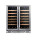 30-inch Dual Zone Wine Cooler with Low-E Glass Door - KingsBottle KBU165W2 - KingsBottle - Wine Fridge Pros