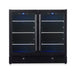 36” Wide Under-Counter Dual Zone Beverage Cooler - KingsBottle KBU190B2 - KingsBottle - Wine Fridge Pros
