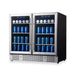 36” Wide Under-Counter Dual Zone Beverage Cooler - KingsBottle KBU190B2 - KingsBottle - Wine Fridge Pros