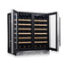 36-inch Under Bench Dual-Zone Wine Cooler with Low-E Glass Door - KingsBottle KBU190W2 - KingsBottle - Wine Fridge Pros