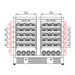 36-inch Under Bench Dual-Zone Wine Cooler with Low-E Glass Door - KingsBottle KBU190W2 - KingsBottle - Wine Fridge Pros