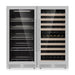 47" High Wine & Beverage Refrigerator Combo with Triple Temp. Zones - KingsBottle KBU265BW3 - KingsBottle - Wine Fridge Pros