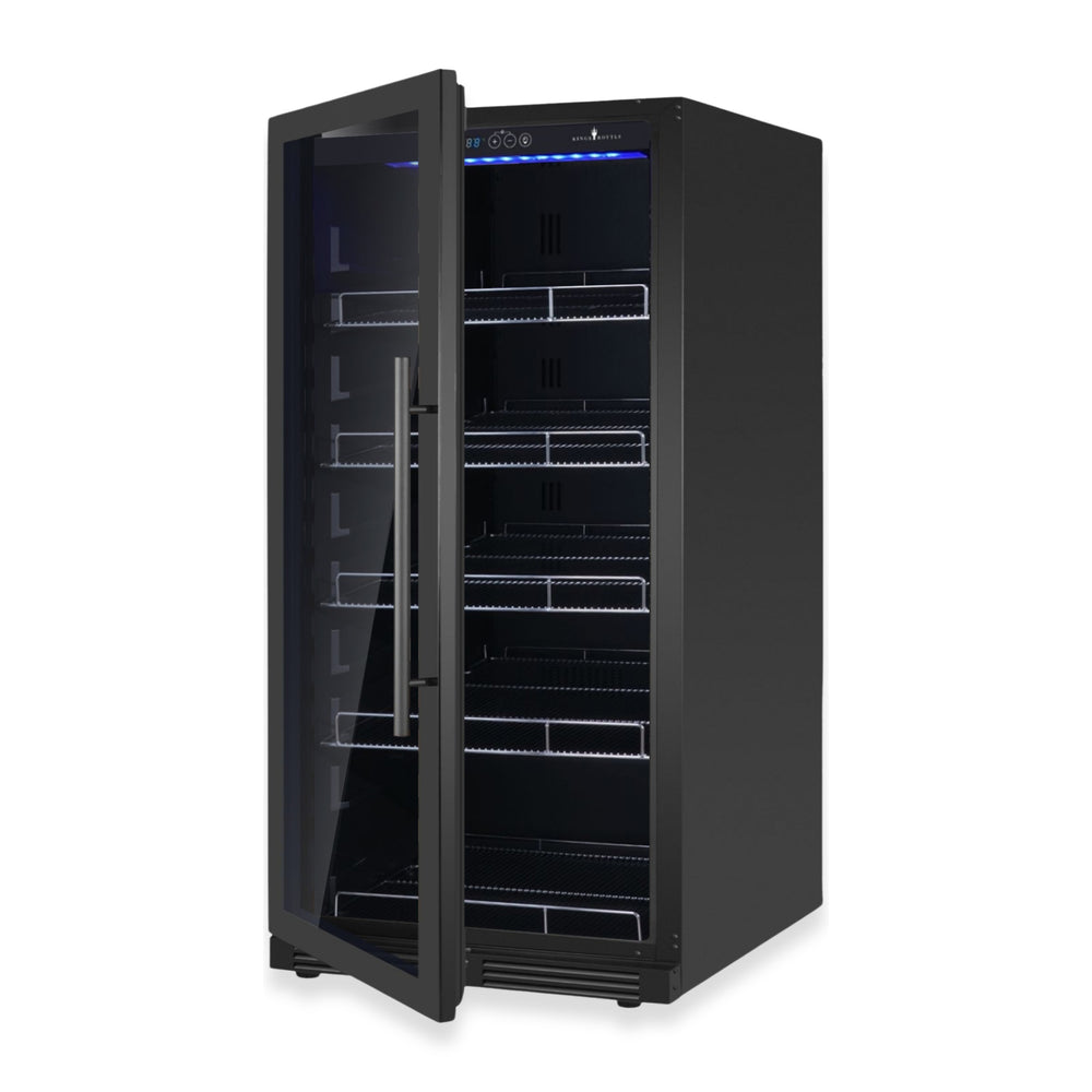 389 Cans Capacity Upright Beverage Refrigerator With Low-E Glass Door - KingsBottle KBU265BX - KingsBottle - Wine Fridge Pros