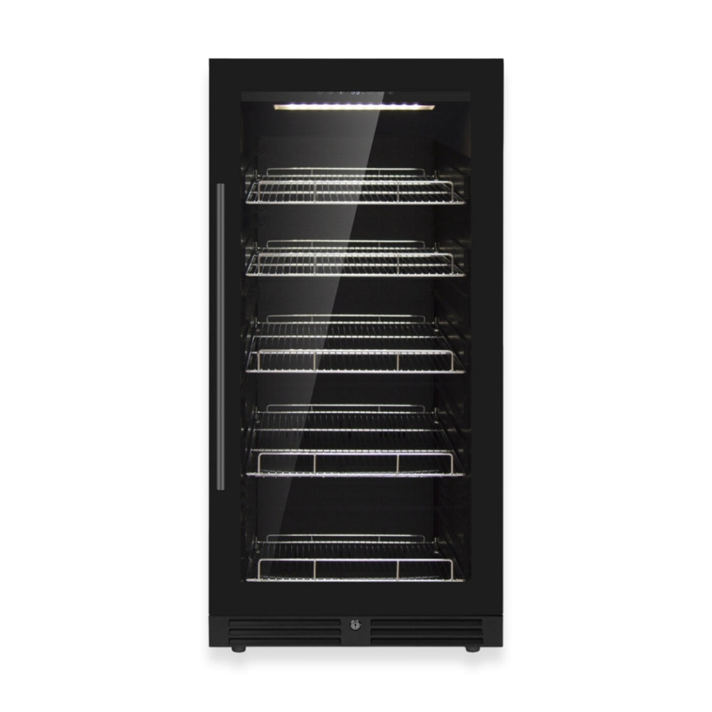 389 Cans Capacity Upright Beverage Refrigerator With Low-E Glass Door - KingsBottle KBU265BX - KingsBottle - Wine Fridge Pros