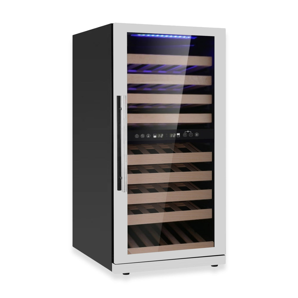 47-Inch Tall Dual Zone Wine Cooler with Low-E Glass Door - KingsBottle KBU265DX - KingsBottle - Wine Fridge Pros