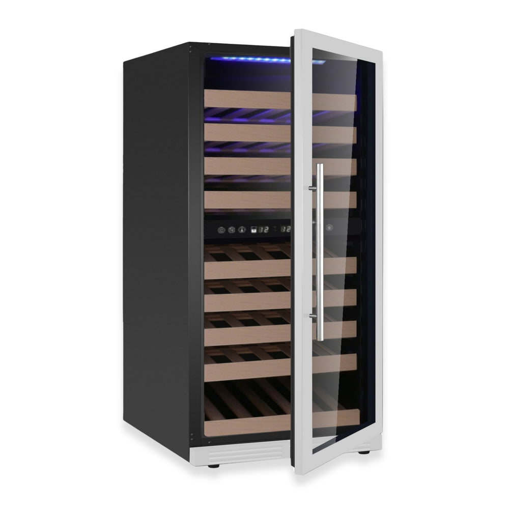 47-Inch Tall Dual Zone Wine Cooler with Low-E Glass Door - KingsBottle KBU265DX - KingsBottle - Wine Fridge Pros