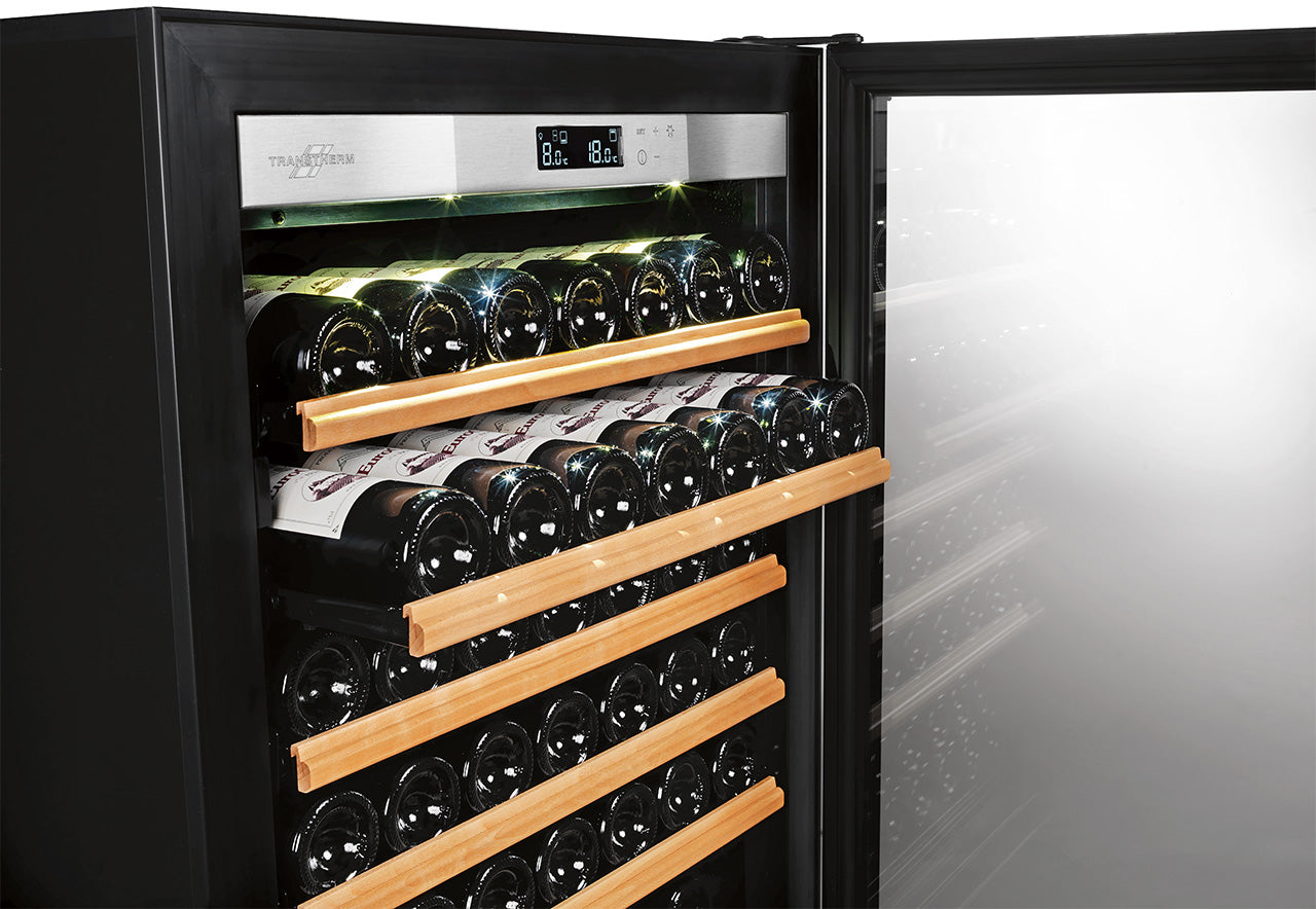 1-Temp Ermitage 182 (Large) Bottles Full Sliding Shelves Transtherm ER1TGV3 - Transtherm - Wine Fridge Pros