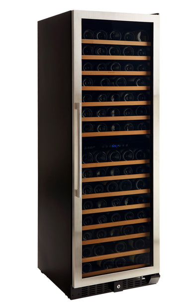 166 Bottle Premium Dual Zone Stainless Steel Wine Refrigerator - Smith & Hanks RE100041 RW428DRE - Smith & Hanks - Wine Fridge Pros