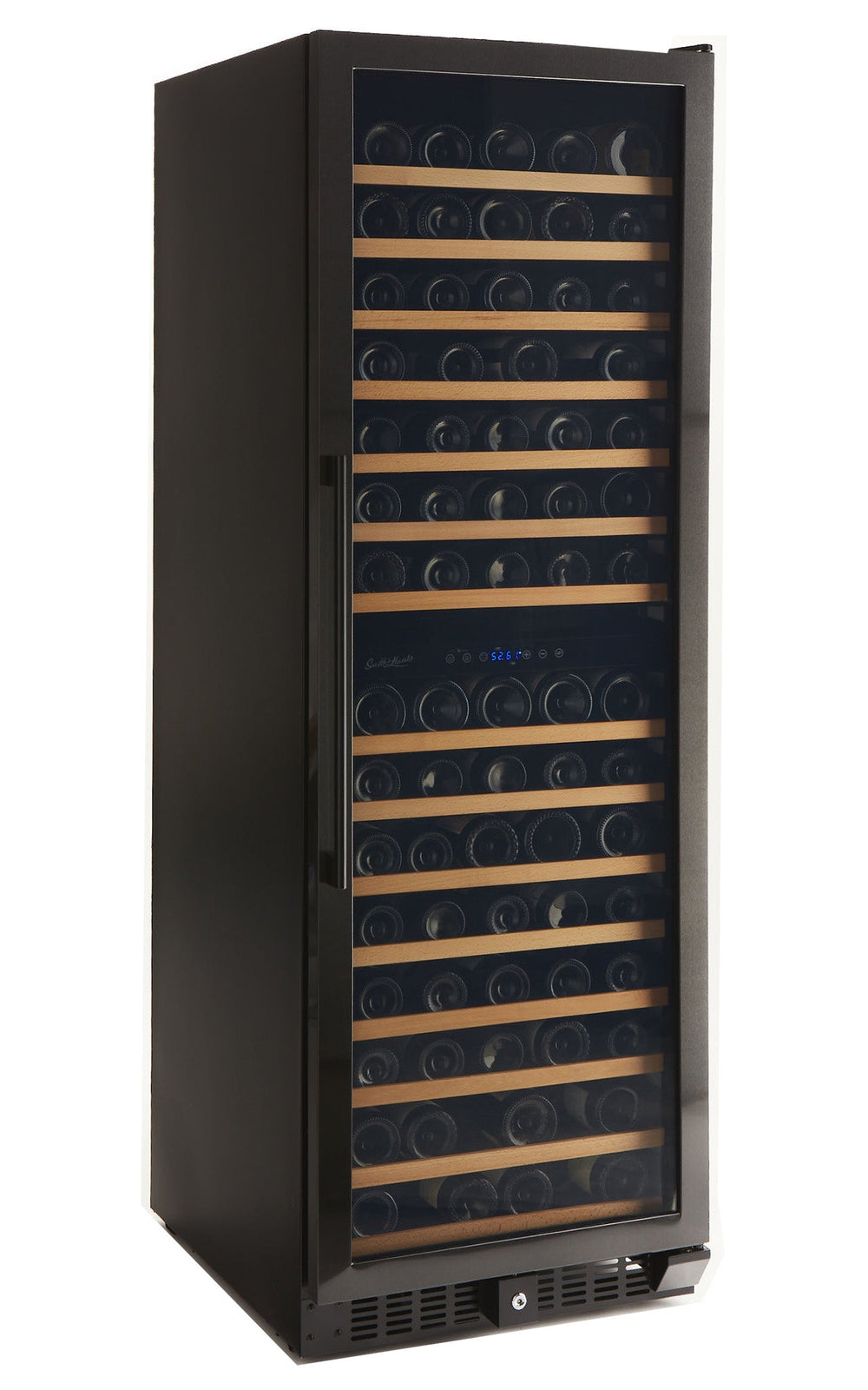 166 Bottle Black Stainless Wine Refrigerator, Dual Zone - Smith & Hanks RE55004 RW428DRBSS - Smith & Hanks - Wine Fridge Pros