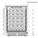 Ultimate Under-Bench Wine & Beverage Refrigerator Combo with Low-E Glass Door - KingsBottle KBU145BW2 - KingsBottle - Wine Fridge Pros