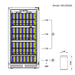 389 Cans Capacity Upright Beverage Refrigerator With Low-E Glass Door - KingsBottle KBU265BX - KingsBottle - Wine Fridge Pros