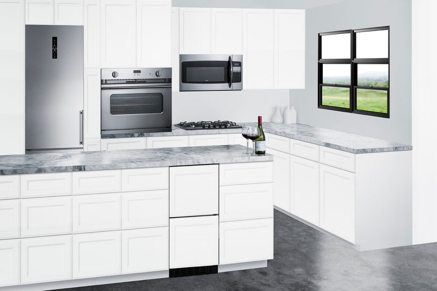 15" Wide 2-Drawer All-Refrigerator, ADA Compliant (Panels Not Included) Summit ASDR1524PNR - Summit - Wine Fridge Pros