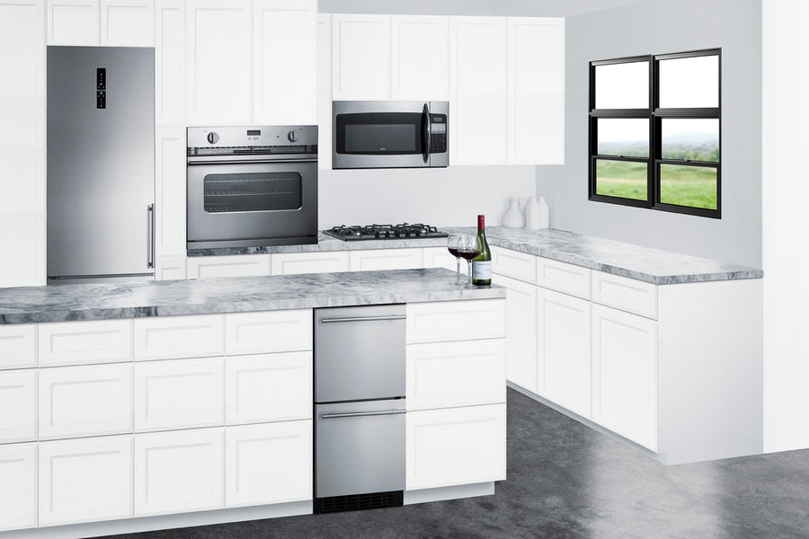 15" Wide 2-Drawer All-Refrigerator, ADA Compliant Summit ASDR1524 - Summit - Wine Fridge Pros