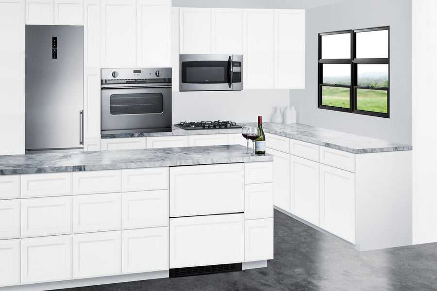 24" Wide 2-Drawer All-Refrigerator, ADA Compliant (Panels Not Included) - Summit ASDR2414PNR - Summit - Wine Fridge Pros