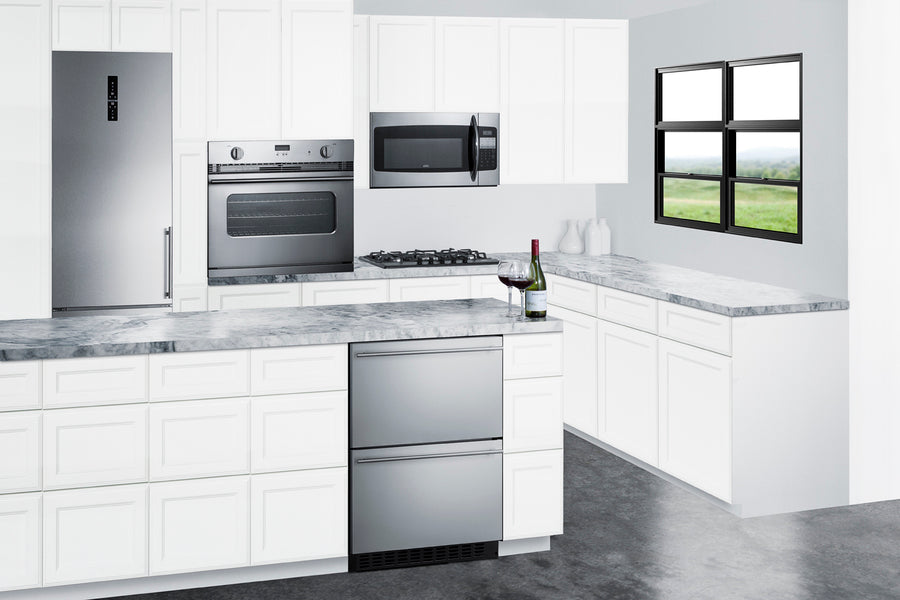 24" Wide 2-Drawer All-Refrigerator, ADA Compliant - Summit ASDR2414 - Summit - Wine Fridge Pros