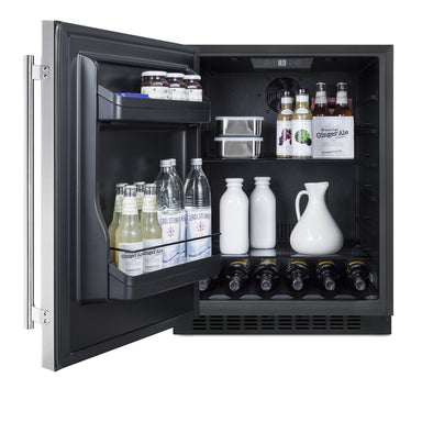 24" Wide Built-In All-Refrigerator, ADA Compliant- Summit AL54CSSLHD - Summit - Wine Fridge Pros