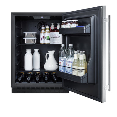 24" Wide Built-In All-Refrigerator, ADA Compliant- Summit AL54CSS - Summit - Wine Fridge Pros