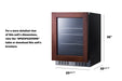 24" Wide Built-In Beverage Center, ADA Compliant (Panel Not Included) - Summit AL57GPNR - Summit - Wine Fridge Pros