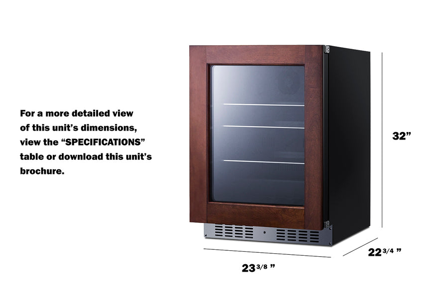 24" Wide Built-In Beverage Center, ADA Compliant (Panel Not Included) - Summit AL57GPNR - Summit - Wine Fridge Pros