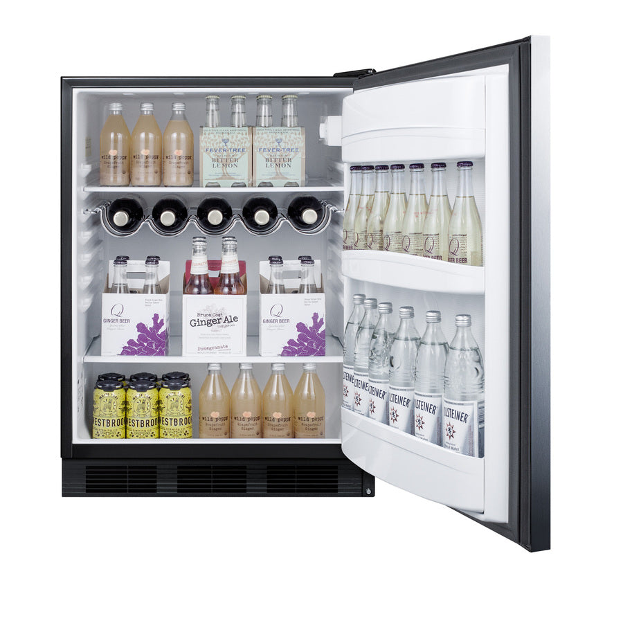 24" Wide Built-In All-Refrigerator, ADA Compliant - Summit AR5BS - Summit - Wine Fridge Pros