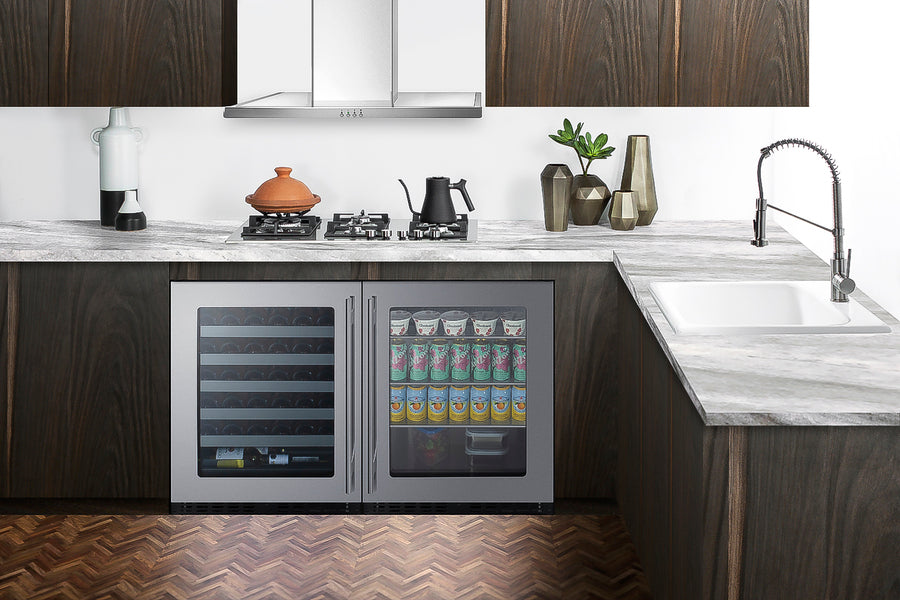 24" Wide Built-In Beverage Center, ADA Compliant Summit ASDG2411 - Summit - Wine Fridge Pros