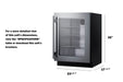 24" Wide Built-In Beverage Center, ADA Compliant Summit ASDG2411 - Summit - Wine Fridge Pros